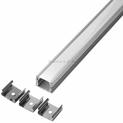 Aluminium Profile 2000*17.4mm*12.1mm -Milky