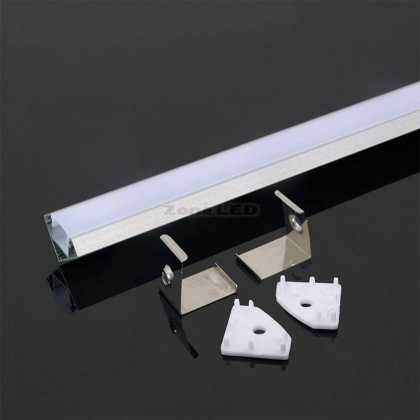 Led Aluminium Profil  2000X19X19 Matt Weiss Gehause