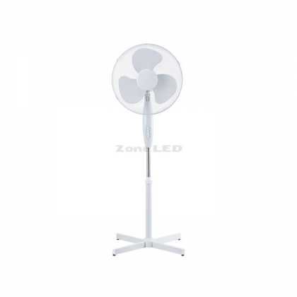 16 Inch 40W Base Fan 600mm X - Base White 4 Buttons, 3 Propellers