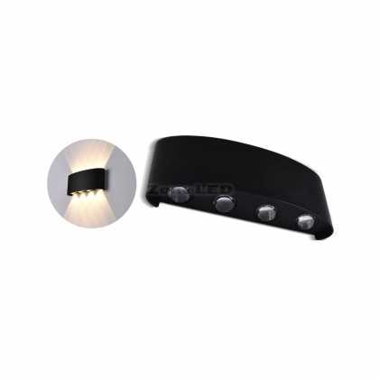 7W LED Wall Light 3000K Sand Black Body