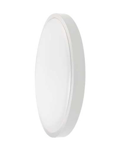 24W LED Dome Light Round Microwave Sensor White Frame 6500K IP44