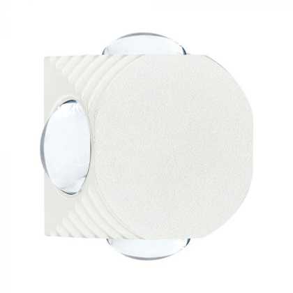 4W LED Wall Light 4 Sides 4000K White Body IP54