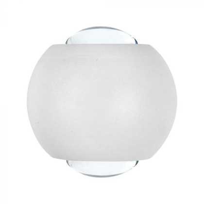 2W LED Wall Light Up & Down 3000K White Body IP54