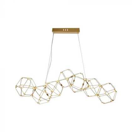 46W LED Designer Hanging Light 3000K Gold Body