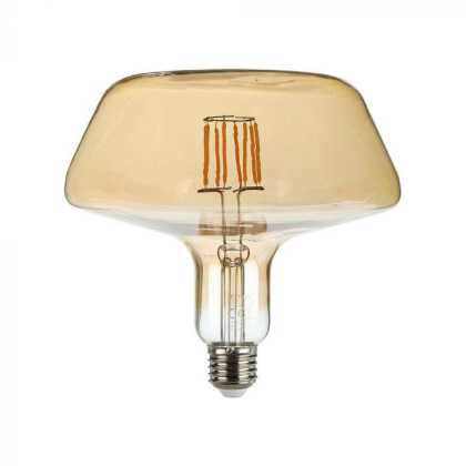  8W LED Bulb Filament E27 T180 Amber Cover 1800K