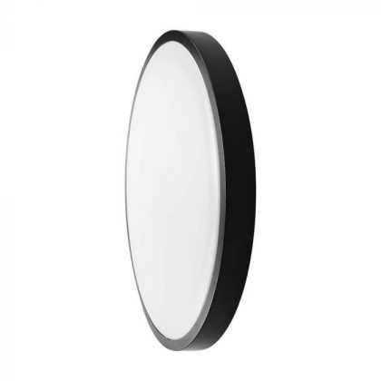 24W LED Dome Light Round Microwave Sensor Black Frame 4000K IP44