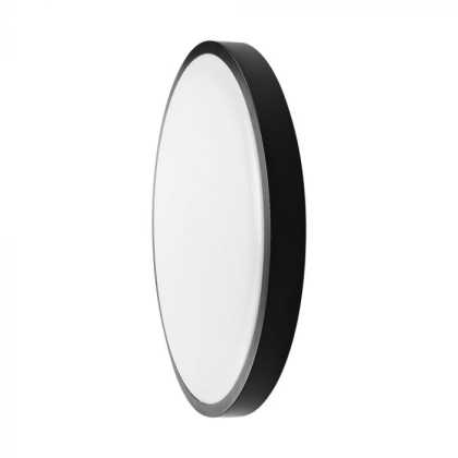 24W LED Dome Light With Sensor SAMSUNG Chip 4000K Round Black Frame IP44