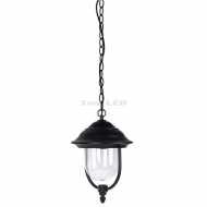 Garden Lamp With Clear PC Cover Black 