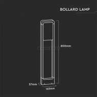 10W LED Garten Beleuchtung 3000K SAMSUNG Chip Scwarz K?rper Stehlampen IP65