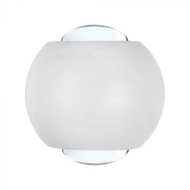 2W LED Wall Light Up & Down 3000K White Body IP54