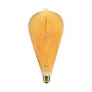 LED Bulb 4W Filament Spiral ST120 2700K Amber Glass