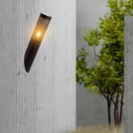 Wall Lamp E27 Holder Black Body IP44